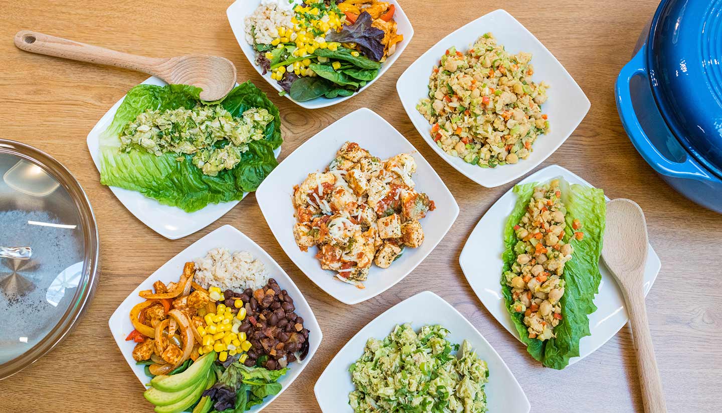 Comidas preparadas y organizadas para toda la semana